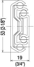 Sugatsune - 13-3/4" Slide Length, 15-3/16" Travel Length, Stainless Steel Ball Bearing Slide - 260 Lb Capacity at Full Extension - Americas Industrial Supply