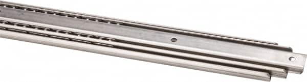 Sugatsune - 27-9/16" Slide Length, 28-3/4" Travel Length, Stainless Steel Ball Bearing Slide - 155 Lb Capacity at Full Extension - Americas Industrial Supply