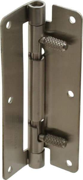 Sugatsune - 3-15/16" Long x 1-31/32" Wide x 1/16" Thick, Quick Release Hinge - Stainless Steel, Polished Finish - Americas Industrial Supply