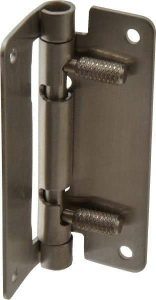 Sugatsune - 2-61/64" Long x 1-31/32" Wide x 1/16" Thick, Quick Release Hinge - Stainless Steel, Polished Finish - Americas Industrial Supply