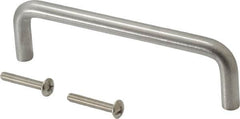 Sugatsune - 5/16" Handle Diam, Satin Finish Stainless Steel Drawer Pull - 1-11/32" Projection, 4" Center to Center, 316 Grade, 4-5/16" Wide - Americas Industrial Supply