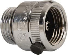 Watts - 125 Max psi, Chrome Plated Brass, Hose Connection Vacuum Breaker - EPDM Seal, Stainless Steel Spring, FIP X Hose End Connections - Americas Industrial Supply