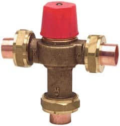 Watts - Union Thread End Connections, 3/4" Pipe, Temperature Control Valve - 150 Max Working psi - Americas Industrial Supply