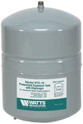 Watts - 3.0 Gallon Capacity, 6 Gallon Tank, 11-3/8 Inch Diameter, 17-3/16 Inch High, 1/2 Inch Port, Expansion Tank - Steel, Polymer Coating - Americas Industrial Supply