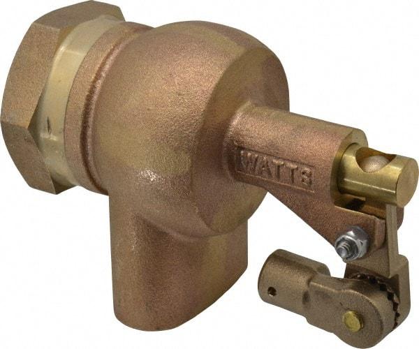 Watts - 1-1/4" Pipe, Bronze, Mechanical Float Valve - 165 psi, FPT x FPT End Connections - Americas Industrial Supply