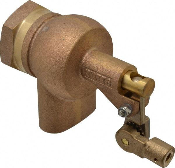 Watts - 1-1/2" Pipe, Bronze, Mechanical Float Valve - 165 psi, FPT x FPT End Connections - Americas Industrial Supply