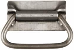 Value Collection - 3.38" Wide Plate x 1-3/4" High Plate, 3-1/2" Bail ID, Chest Handle - 4.13" Wide x 2-3/4" High, Plain - Americas Industrial Supply