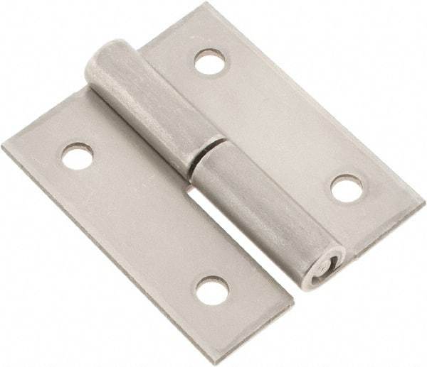 Made in USA - 2" Long x 1.68" Wide x 0.08" Thick, Slip Joint Hinge - Stainless Steel - Americas Industrial Supply