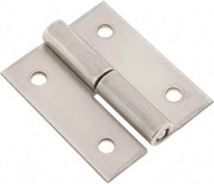Made in USA - 2" Long x 1.68" Wide x 0.08" Thick, Slip Joint Hinge - Stainless Steel - Americas Industrial Supply