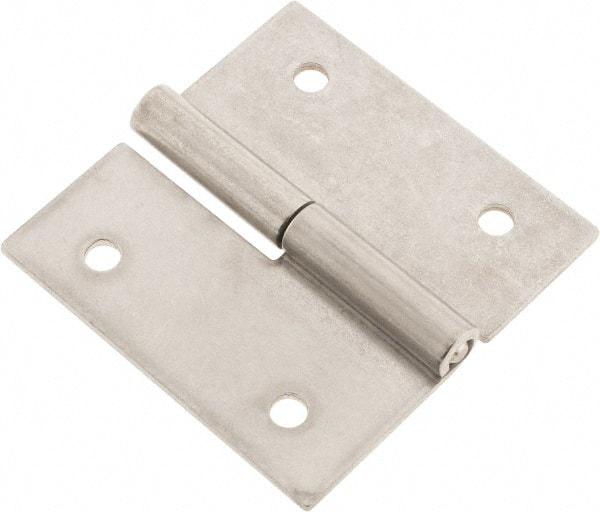 Made in USA - 2-1/2" Long x 2-1/2" Wide x 0.075" Thick, Slip Joint Hinge - Stainless Steel - Americas Industrial Supply