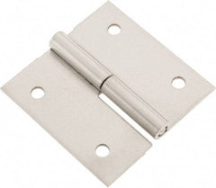 Made in USA - 2-1/2" Long x 2-1/2" Wide x 0.075" Thick, Slip Joint Hinge - Stainless Steel - Americas Industrial Supply
