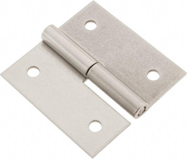 Made in USA - 3" Long x 3" Wide x 0.093" Thick, Slip Joint Hinge - Stainless Steel - Americas Industrial Supply