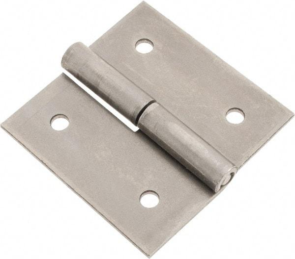 Made in USA - 2-1/2" Long x 2-1/2" Wide x 0.093" Thick, Slip Joint Hinge - Steel - Americas Industrial Supply