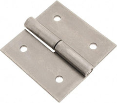 Made in USA - 2-1/2" Long x 2-1/2" Wide x 0.093" Thick, Slip Joint Hinge - Steel - Americas Industrial Supply