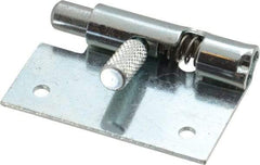 Made in USA - 1-3/4" Long x 1" Wide x 0.05" Thick, Un-Hinge - Steel, Zinc Plated Finish - Americas Industrial Supply