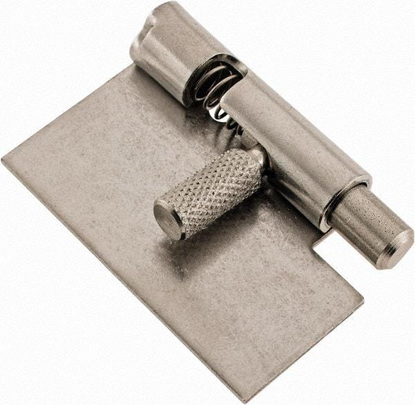 Made in USA - 1-3/4" Long x 1" Wide x 0.05" Thick, Un-Hinge - Stainless Steel - Americas Industrial Supply