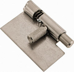 Made in USA - 1-3/4" Long x 1" Wide x 0.05" Thick, Un-Hinge - Stainless Steel - Americas Industrial Supply