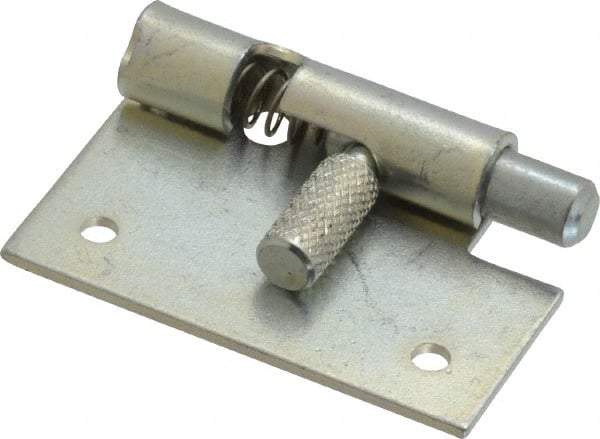 Made in USA - 1-3/4" Long x 1" Wide x 0.05" Thick, Un-Hinge - Steel, Zinc Plated Finish - Americas Industrial Supply