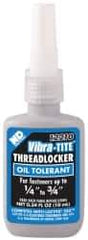 Vibra-Tite - 10 mL Bottle, Blue, Medium Strength Liquid Threadlocker - Series 122, 24 hr Full Cure Time, Hand Tool Removal - Americas Industrial Supply