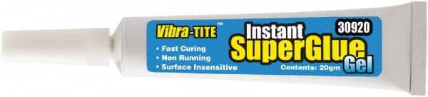Vibra-Tite - 0.70 oz Tube Clear Instant Adhesive - Americas Industrial Supply