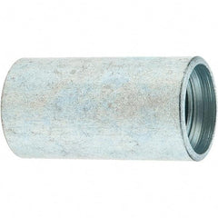 Made in USA - Class 300, 3/8" Galvanized Pipe Coupling - Threaded, Steel - Americas Industrial Supply