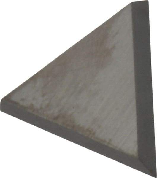 Interstate - TPG320 Grade I22 Carbide Turning Insert - 60° Triangle, 3/8" Inscr Circle, 1/8" Thick, 0.004" Corner Radius - Americas Industrial Supply