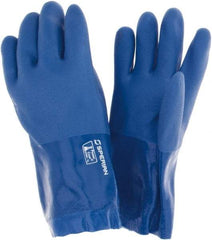 Sperian - 12" Long, PVC Chemical Resistant Gloves - Cotton Lined - Americas Industrial Supply