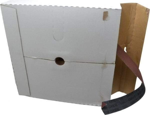 Tru-Maxx - 1-1/2" x 50 Yd 100 Grit Aluminum Oxide Cloth Roll - Fine Grade, J Weighted Backing - Americas Industrial Supply