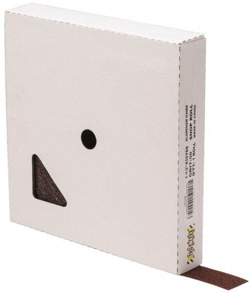 Tru-Maxx - 1-1/2" x 50 Yd 50 Grit Aluminum Oxide Cloth Roll - Coarse Grade, X Weighted Backing - Americas Industrial Supply