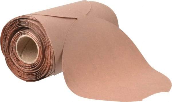 Norton - 5" Diam, 320 Grit Aluminum Oxide Adhesive PSA Disc - Very Fine Grade, Natural, B Weighted Backing, Flexible - Americas Industrial Supply