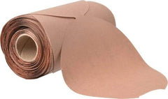 Norton - 5" Diam, 320 Grit Aluminum Oxide Adhesive PSA Disc - Very Fine Grade, Natural, B Weighted Backing, Flexible - Americas Industrial Supply