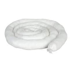 PRO-SAFE - 12 Gal, 10' Long, 3" Diam, Polypropylene Sock - Oil Only, White - Americas Industrial Supply