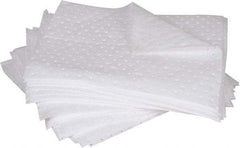 PRO-SAFE - 32 Gal Capacity per Package, Oil Only Pad - 17" Long x 15" Wide, White, Polypropylene - Americas Industrial Supply