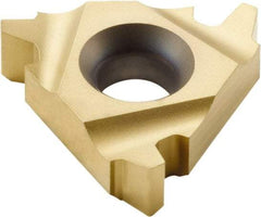Seco - 16NR Internal Right Hand Trapez Laydown Threading Insert - Grade CP500, TiAlN/TiN Coated Carbide, 9.53mm Inscribed Circle - Americas Industrial Supply