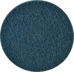 Standard Abrasives - 6" Medium Grade Deburring Disc - 1/2" Center Hole, Arbor Connection, Blue, 3,600 Max RPM - Americas Industrial Supply