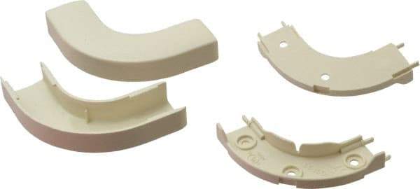 Wiremold - 13/16 Inch Long x 2-11/16 Inch Wide x 1/2 Inch High, Raceway Elbow End - 90°, Ivory, For Use with ECLIPSE PN03 Series Raceways - Americas Industrial Supply