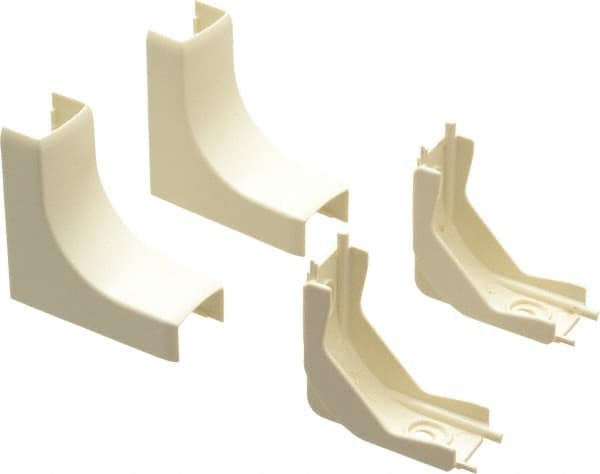 Wiremold - 13/16 Inch Long x 2-1/8 Inch Wide x Raceway Elbow End - Ivory, For Use with ECLIPSE PN03 Series Raceways - Americas Industrial Supply