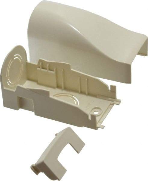 Wiremold - 1-11/16 Inch Long x 3-7/8 Inch Wide x 7/8 Inch High, Rectangular Raceway Fitting - Ivory, For Use with ECLIPSE PN10 Series Raceways - Americas Industrial Supply