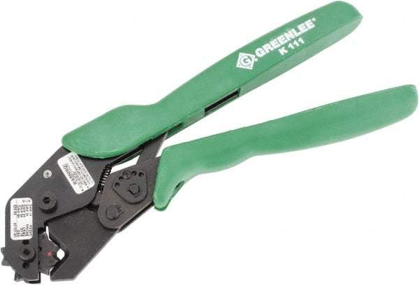 Greenlee - 10" OAL Copper Connector Crimper - Crimps Copper Connectors Style - Americas Industrial Supply