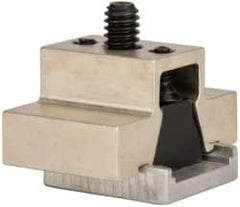 Mitee-Bite - 1,500 Lb Holding Force Single T-Slot Machinable Wedge Clamp - 1-1/2" Wide x 0.632" Deep x 3/4" High Base, 10.8 Lb/Ft Torque, 1/4-20 Screw Thread - Americas Industrial Supply
