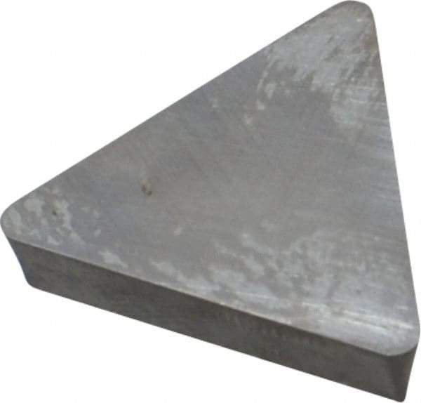Interstate - TPU433 Grade I55 Carbide Turning Insert - 60° Triangle, 1/2" Inscr Circle, 3/16" Thick, 3/64" Corner Radius - Americas Industrial Supply