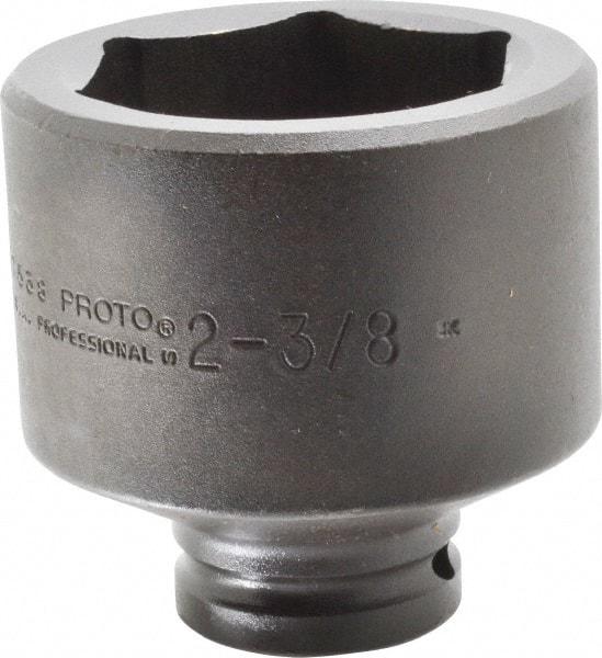 Proto - 3/4" Drive 2-3/8" Standard Impact Socket - 6 Points, 3-3/8" OAL - Americas Industrial Supply