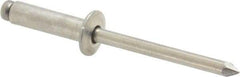 Marson - Button Head Aluminum Open End Blind Rivet - Aluminum Mandrel, 0.376" to 1/2" Grip, 3/8" Head Diam, 0.192" to 0.196" Hole Diam, 0.7" Length Under Head, 3/16" Body Diam - Americas Industrial Supply