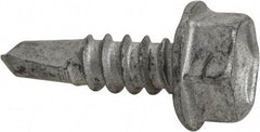 Buildex - #10, Hex Washer Head, Hex Drive, 5/8" Length Under Head, #3 Point, Self Drilling Screw - Steel - Americas Industrial Supply