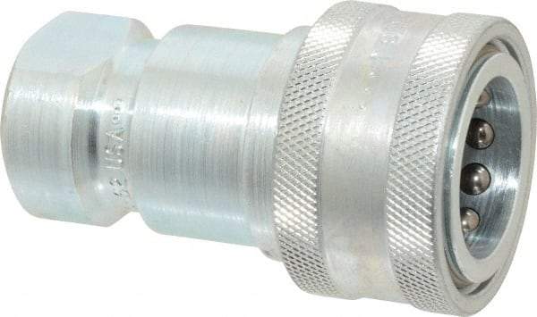 Parker - 3/4 NPTF Steel Hydraulic Hose Female Pipe Thread Coupler - 2,500 psi - Americas Industrial Supply