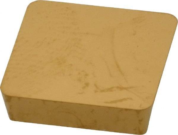 Interstate - SPG423 Grade TCN55 Carbide Turning Insert - TiC/TiN Finish, 90° Square, 1/2" Inscr Circle, 1/8" Thick, 3/64" Corner Radius - Americas Industrial Supply