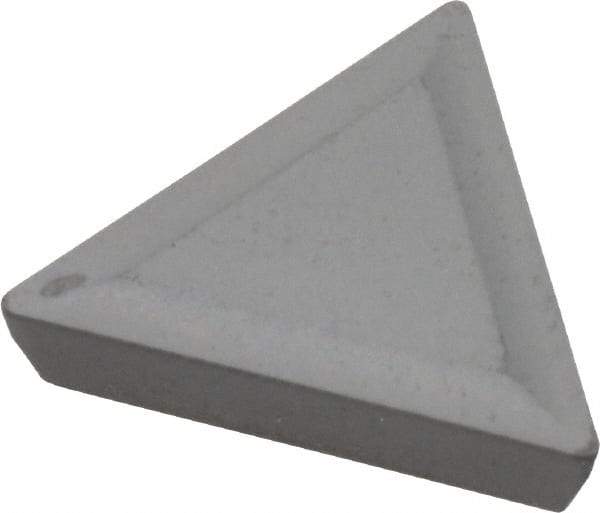 Interstate - TPMR321 Grade I22 Carbide Turning Insert - Uncoated, 60° Triangle, 3/8" Inscr Circle, 1/8" Thick, 1/64" Corner Radius - Americas Industrial Supply