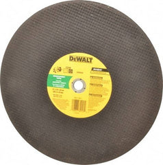 DeWALT - 14" Silicon Carbide Cutoff Wheel - 1/8" Thick, 20mm Arbor, 5,500 Max RPM, Use with Circular Saws - Americas Industrial Supply