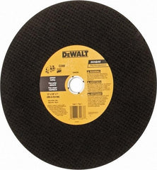 DeWALT - 12" Silicon Carbide Cutoff Wheel - 5/32" Thick, 1" Arbor, 6,400 Max RPM, Use with Circular Saws - Americas Industrial Supply