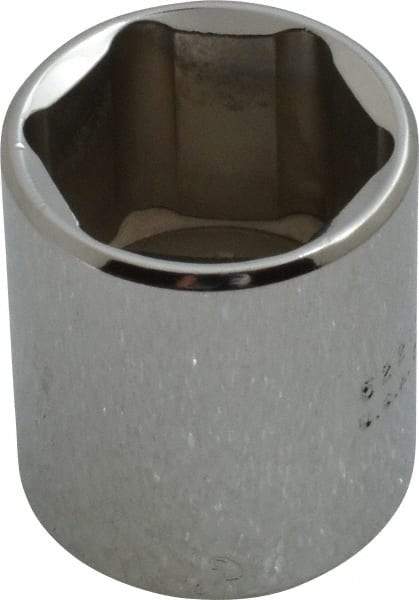 Proto - 3/8" Drive, Standard Hand Socket - 6 Points, 1-3/16" OAL, Chrome Vanadium, Chrome Finish - Americas Industrial Supply